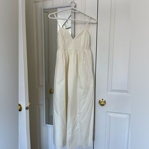 Oak + Fort Long White Dress